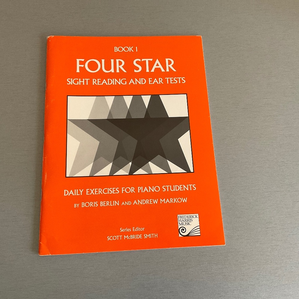 Four star sight reading and ear test  daily exercises for piano students
